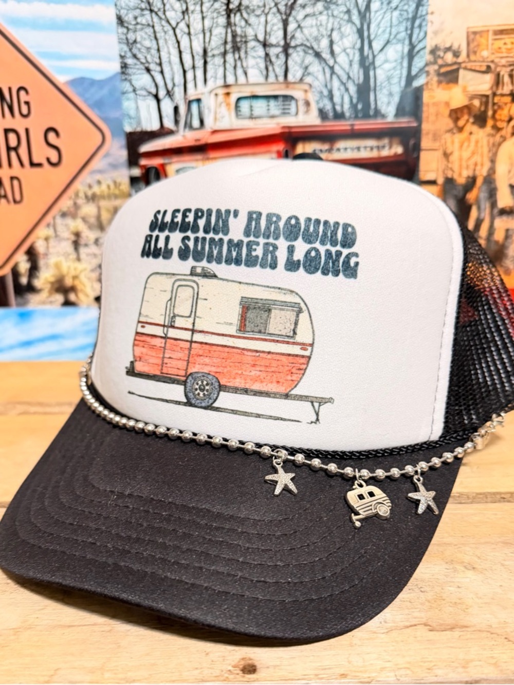 Trucker Hat “Sleepin Around All Summer Long”